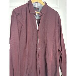 Eight X Premium Mens 2XL Long Sleeve Shirt Contrast Cuffs Buckle Button Up